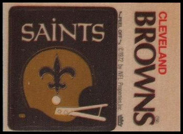New Orleans Saints Helmet Cleveland Browns Name
